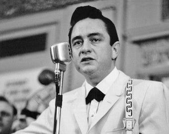 Country Singer JOHNNY CASH Glossy 8x10 or 11x14 Photo Print Famous Celebrity Poster