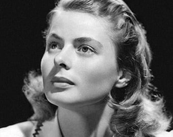 Famous Celebrity INGRID BERGMAN Glossy 8x10 or 11x14 Photo Print Hollywood Actress Poster