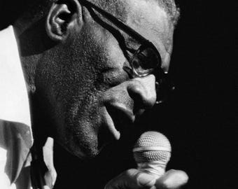 Blues Singer HOWLIN WOLF Glossy 8x10 or 11x14 Photo Jazz Legend Print Guitarist Poster