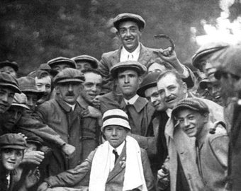 Golf Amateur FRANCIS OUIMET Glossy 8x10 or 11x14 Photo Eddie Lowery Caddy Print US Open Poster