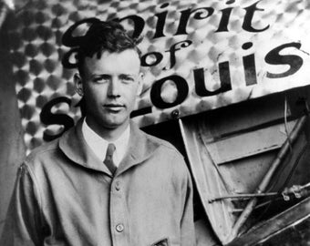 Pioneer Pilot CHARLES LINDBERGH Glossy 8x10 or 11x14 Photo Famous Aviator Print Spirit of St Louis Poster