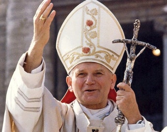 Catholic Church POPE JOHN PAUL Glossy 8x10 or 11x14 Photo Religion Print Poster