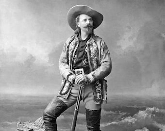 Wild West Showman BUFFALO BILL Glossy 8x10 or 11x14 Photo Cowboy Shows Print William Cody Poster