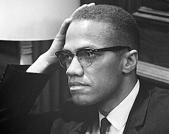 Civil Rights Activist MALCOLM X Glossy 8x10 or 11x14 Photo African American Print Poster