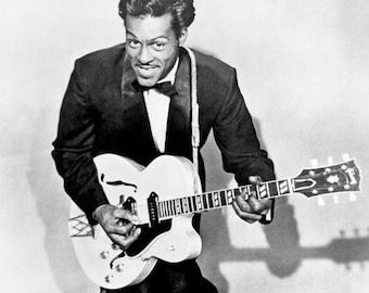 Famous Rock Guitarist CHUCK BERRY Glossy 8x10 or 11x14 Photo Singer Print Celebrity Poster