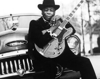 Jazz Singer JOHN LEE HOOKER Glossy 8x10 or 11x14 Photo Music Legend Print Guitarist Poster