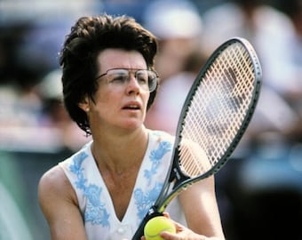 Tennis Legend BILLIE JEAN KING Glossy 8x10 or 11x14 Photo Us Open Print Poster