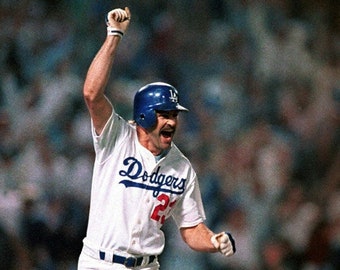 LA Dodgers Hero KIRK GIBSON Glossy 8x10 or 11x14 Photo Los Angeles Print 1988 World Series Poster