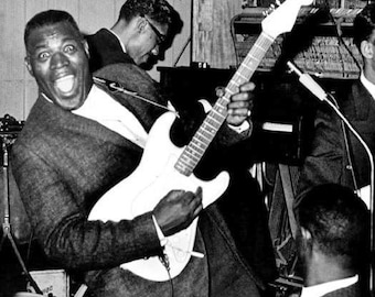 Blues Singer HOWLIN WOLF Glossy 8x10 or 11x14 Photo Jazz Legend Print Guitarist Poster