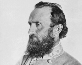 Confederate General THOMAS STONEWALL JACKSON Glossy 8x10 or 11x14 Photo Print Civil War Poster