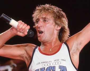 Famous Rock Singer ROD STEWART Glossy 8x10 or 11x14 Photo Blues Music Print Celebrity Poster