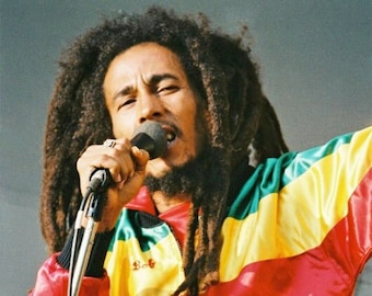 Famous Reggae Singer BOB MARLEY Glossy 8x10 or 11x14 Photo Musical Artist Print Celebrity Poster