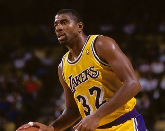 Basketball Legend MAGIC JOHNSON Glossy 8x10 or 11x14 Photo Los Angeles Lakers Print Poster HOF 2002