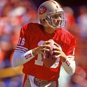 San Francisco 49ers JOE MONTANA Glossy 8x10 or 11x14 Photo Print Football Poster HOF 2000