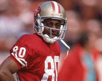 San Francisco 49ers JERRY RICE Glossy 8x10 Photo Print Football Poster HOF 2010