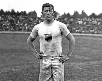 1912 Summer Olympics JIM THORPE Glossy 8x10 or 11x14 Photo Stockholm, Sweden Print USA Poster