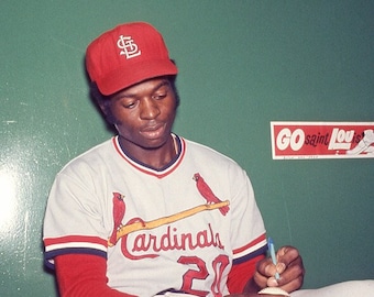 Baseball Legend LOU BROCK Glossy 8x10 or 11x14 Photo St. Louis Cardinals Print Hall of Fame Poster HOF 85