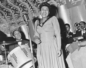 Famous Jazz Singer ELLA FITZGERALD Glossy 8x10, 11x14 or 16x20 Photo Print Celebrity Poster