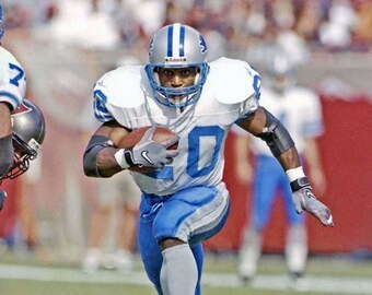Hall of Famer BARRY SANDERS Glossy 8x10 or 11x14 Photo Detroit Lions Print Football Poster HOF 2004