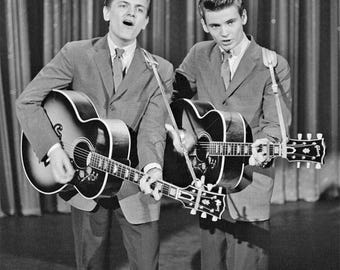 Country Rock Singers THE EVERLY BROTHERS  Glossy 8x10 Photo Print Celebrity Poster