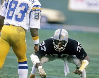Raiders Legend LESTER HAYES Glossy 8x10 Photo Oakland Raiders Print Football Poster