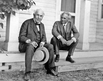 Famous Inventors HENRY FORD & THOMAS Edison Glossy 8x10 or 11x14 Photo Print Poster