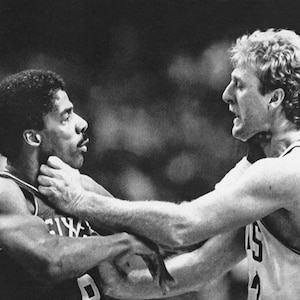 Basketball Legends LARRY BIRD and Dr J Glossy 8x10 or 11x14 Photo Boston Celtics Print Basketball Poster
