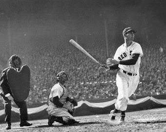 1947 Baseball Legend TED WILLIAMS Glossy 8x10 or 11x14 Photo Boston Red Sox Print Baseball Poster