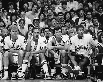 Basketball BOSTON CELTICS LEGENDS Glossy 8x10 Photo Larry Bird and Kevin McHale Print Baseball Poster