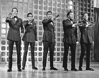 Famous Soul Singers THE TEMPTATIONS Glossy 8x10 or 11x14 Photo Motown Print R&B Poster
