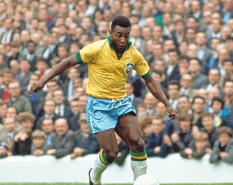 Soccer Legend PELE Glossy 8x10 or 11x14 Photo Print 1970 World Cup Poster