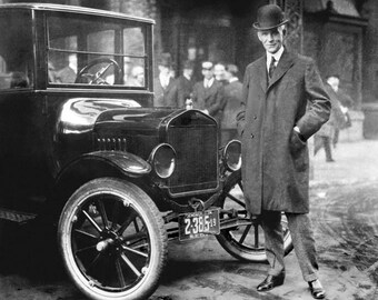 Famous Inventor HENRY FORD Glossy 8x10, 11x14 or 16x20 Photo Automobile Print Model T Poster