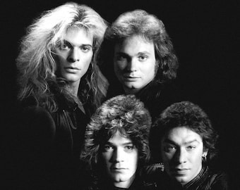 Famous Rock Band VAN HALEN Glossy 11x14 or 16x20 Photo David Lee Roth and Eddie Van Halen Poster