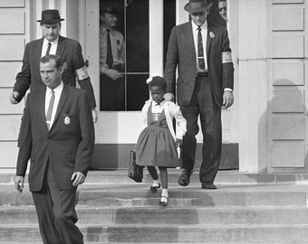 1960 Civil Rights RUBY BRIDGES Glossy 8x10 or 11x14 Photo New Orleans School Print Black History Poster