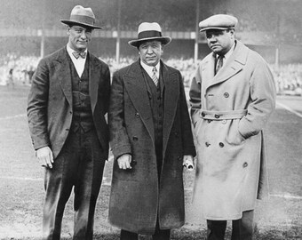 SPORTS LEGENDS Glossy 8x10 or 11x14 Photo Lou Gehrig, Knute Rockne and Babe Ruth Print New York Yankees Poster