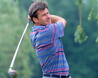 Golf Legend Nick Faldo Glossy 8x10 or 11x14 Photo Print Golf Swing Poster