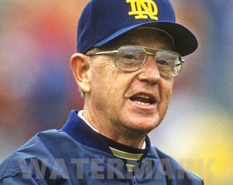 Notre Dame Legend LOU HOLTZ Glossy 8x10 or 11x14 Photo Fighting Irish Print College Football Poster