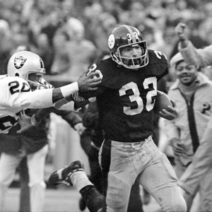 Hall of Famer FRANCO HARRIS Glossy 8x10 or 11x14 Photo Pittsburgh Steelers Print &#39;1972 Immaculate Reception&#39; Poster
