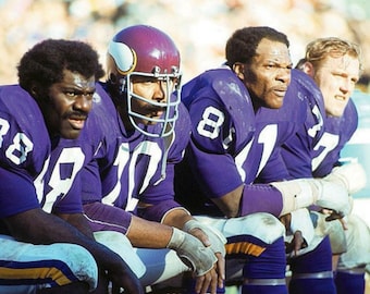 Minnesota Vikings PURPLE PEOPLE EATERS Glossy 8x10 Photo Print Football Poster