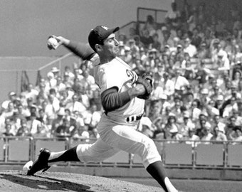 Baseball Legend SANDY KOUFAX Glossy 8x10 or 11x14 Photo Los Angeles Dodgers Print Hall of Fame Poster HOF 72