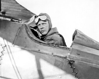 Pioneer Pilot CHARLES LINDBERGH Glossy 8x10 or 11x14 Photo Famous Aviator Print Spirit of St Louis Poster