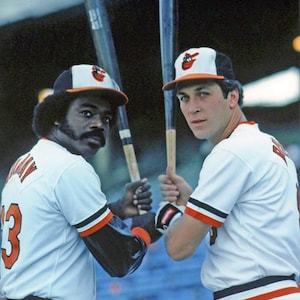 Hall of Famers Eddie Murray and Cal Ripken Jr. Glossy 8x10 or 11x14 Photo Baltimore Orioles Print Baseball Poster