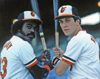 Hall of Famers Eddie Murray and Cal Ripken Jr. Glossy 8x10 or 11x14 Photo Baltimore Orioles Print Baseball Poster