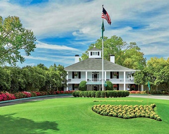 Clubhouse at the MASTERS Glossy 8x10 or 11x14 Photo Augusta National Golf Course Print