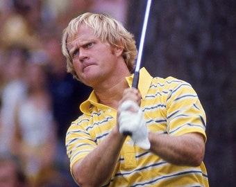1974 Golf Legend Jack Nicklaus Glossy 8x10 or 11x14 Photo MASTERS Print Fairway Golf Swing Poster