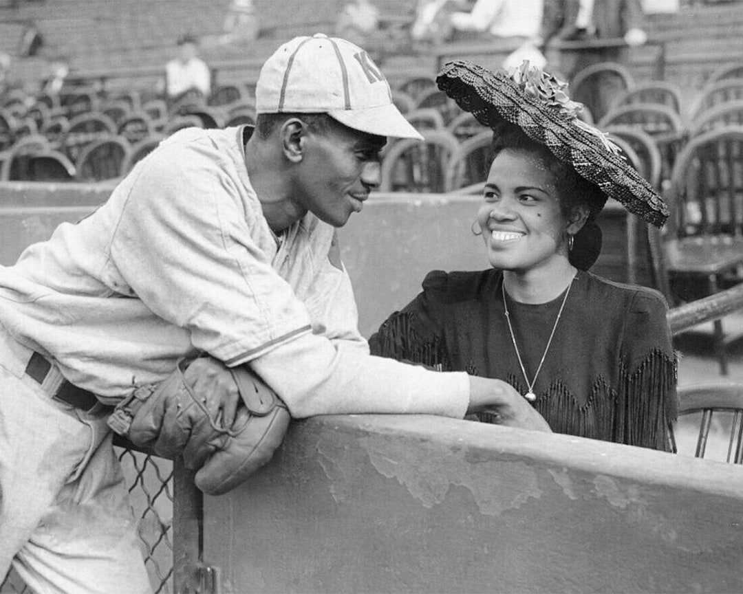 Baseball Legend SATCHEL PAIGE With Wife 8x10 or 11x14 Glossy 