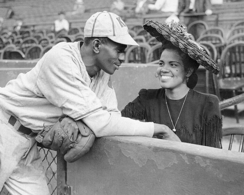 Baseball Legend SATCHEL PAIGE With Wife 8x10 or 11x14 Glossy Photo
