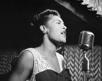 Famous Jazz Singer BILLIE HOLIDAY Glossy 8x10 or 11x14 Photo Print Celebrity Poster
