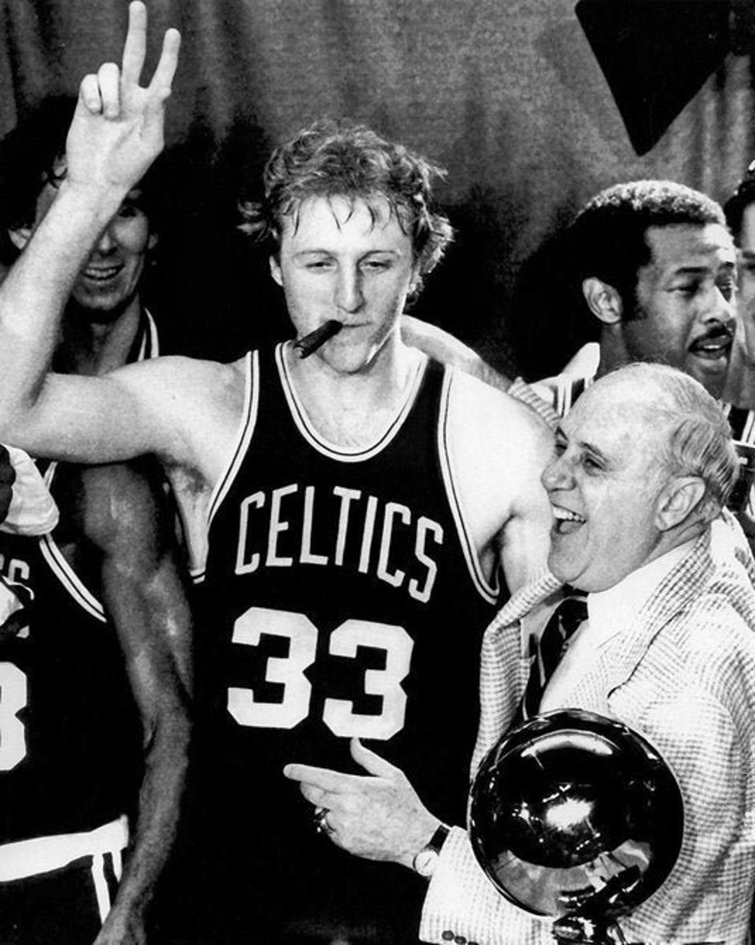 Basketball Legend LARRY BIRD and RED Glossy 8x10 or 11x14 Photo Boston ...