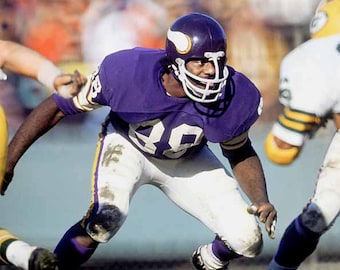 Minnesota Vikings ALAN PAGE Glossy 8x10 Photo Print Football Poster HOF 88